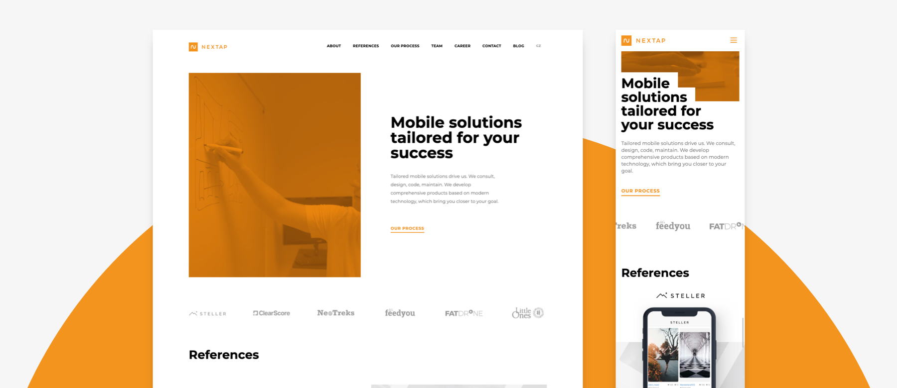 A showcase of the new Nextap web
