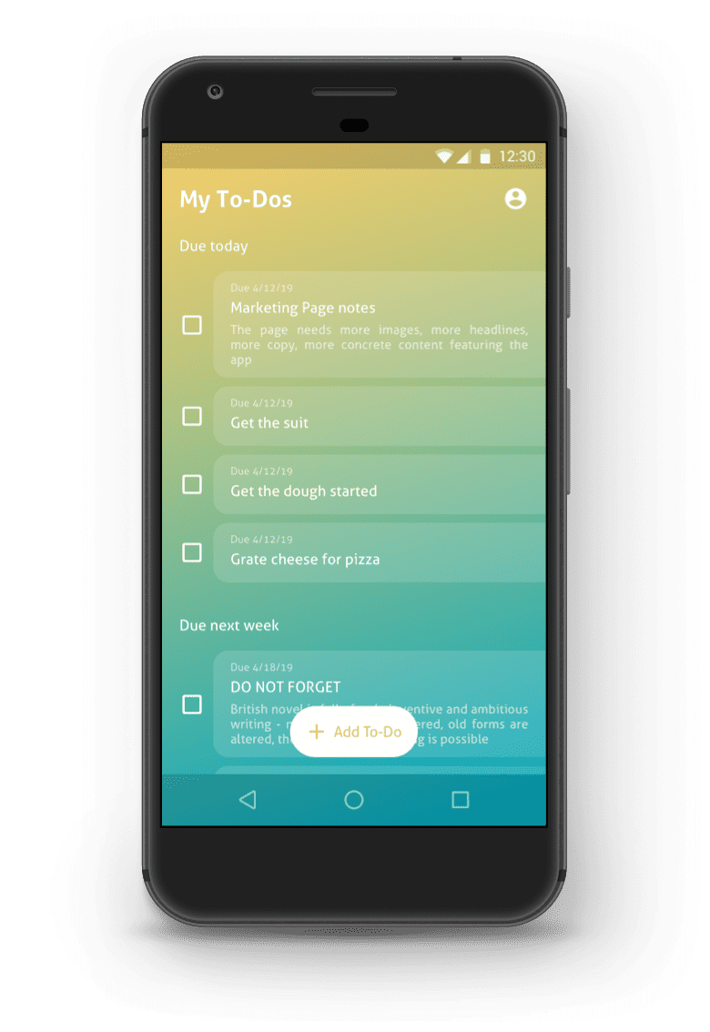 Showcase of the Happy To-Dos project